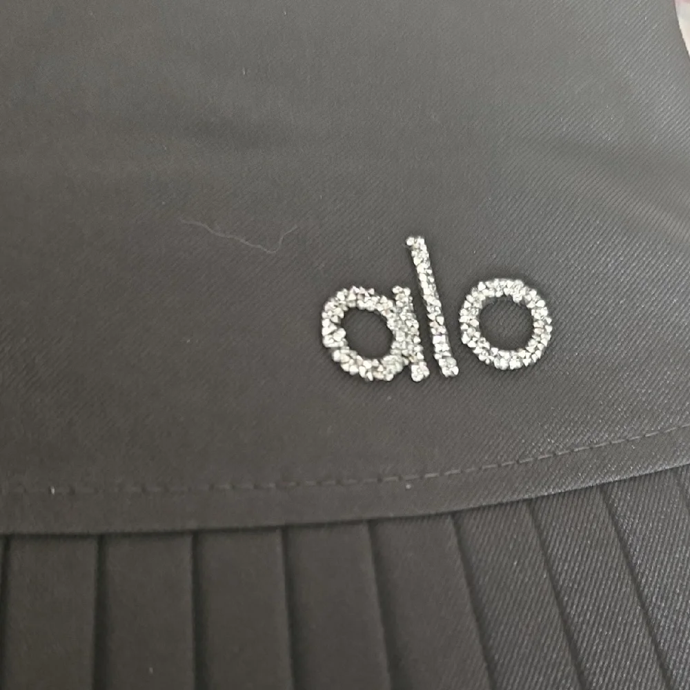 ALO Yoga Black Pleated Mini Skirt